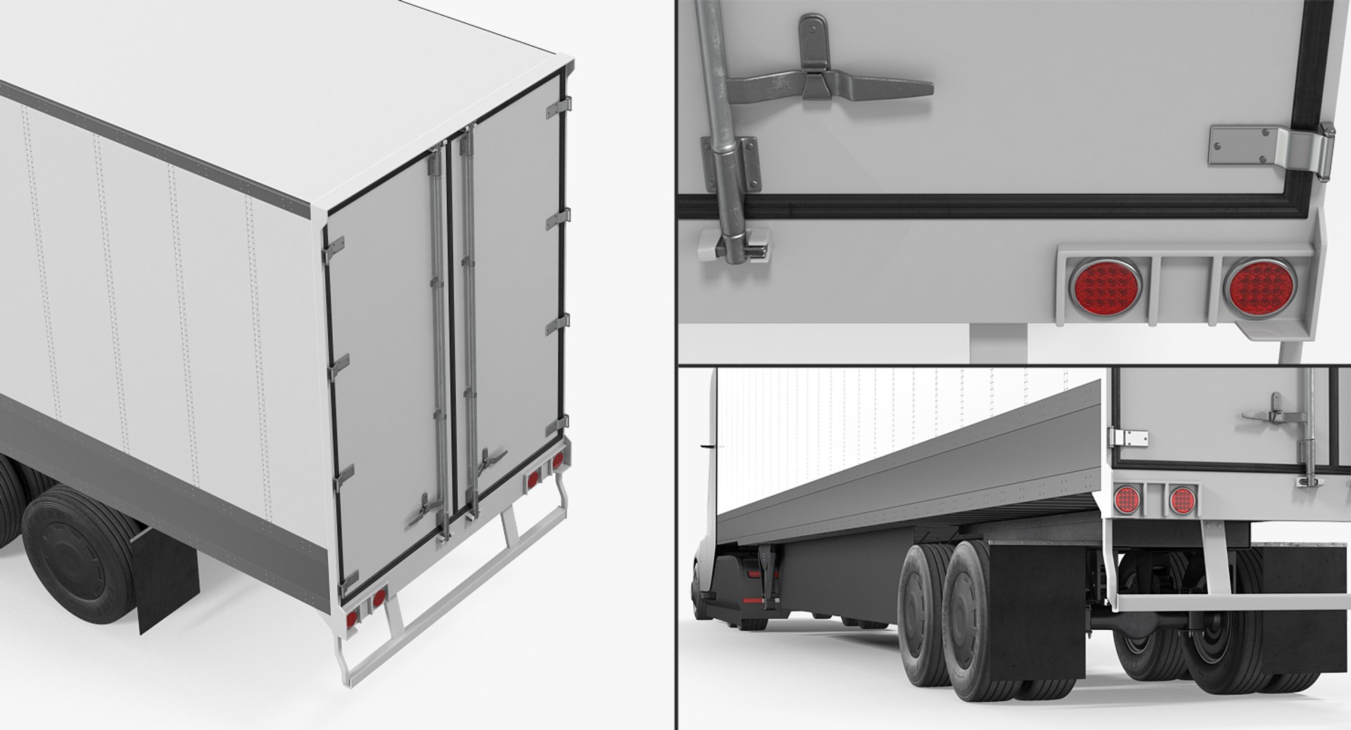 Tesla Semi Truck Trailer 3d Model Turbosquid 1247298