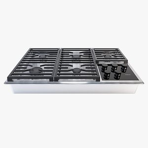 wolf cooktop 3d max