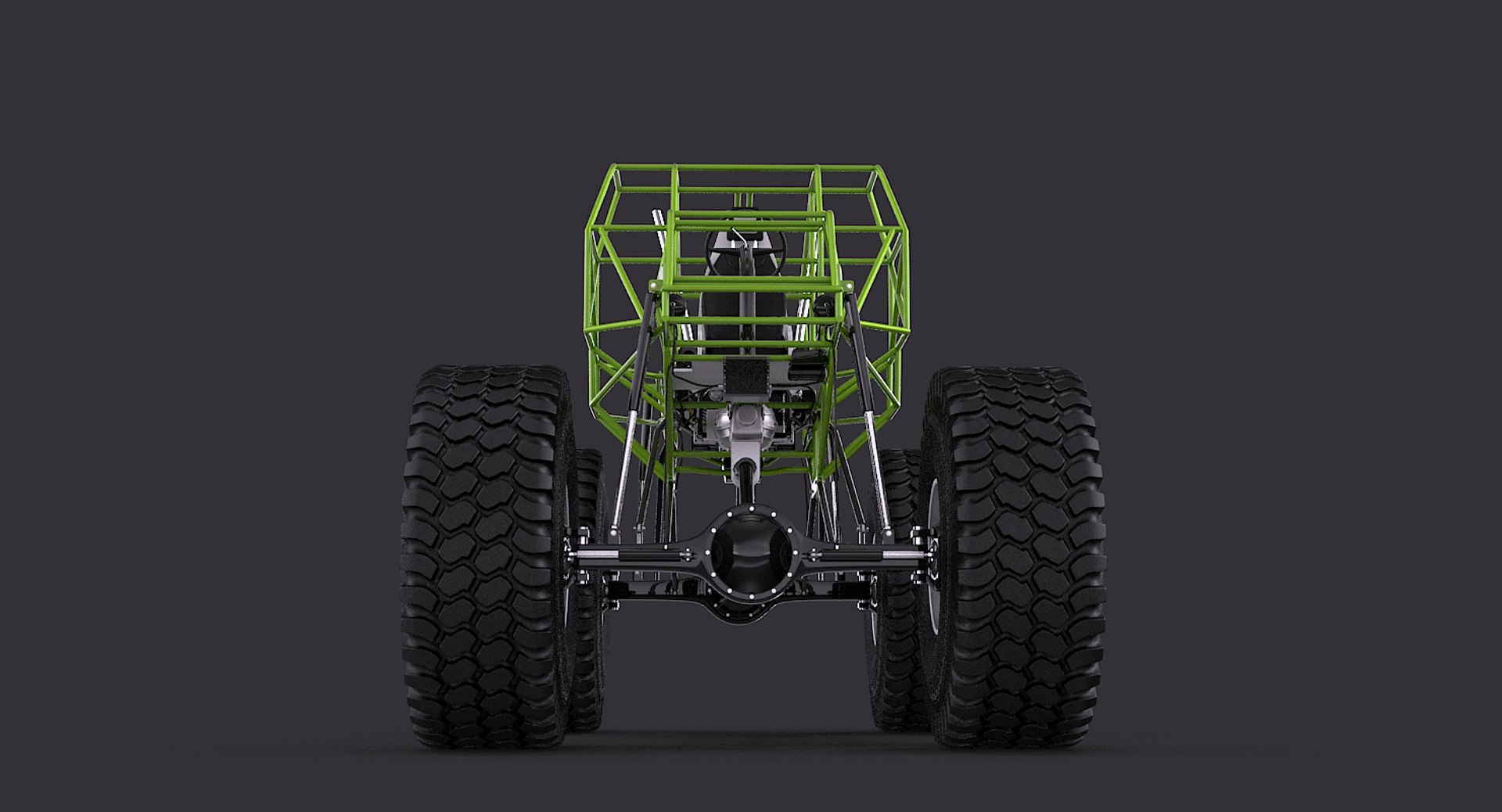 Monster Truck Chassis 3d Model