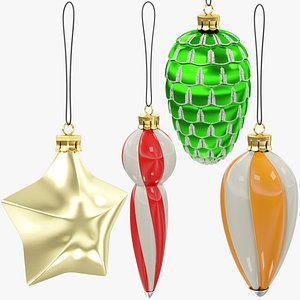 3D christmas tree decorations v6