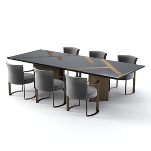 Fendi Casa Margutta dining Table and Chair Set