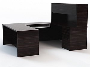 Computer Desk with Chair and Props