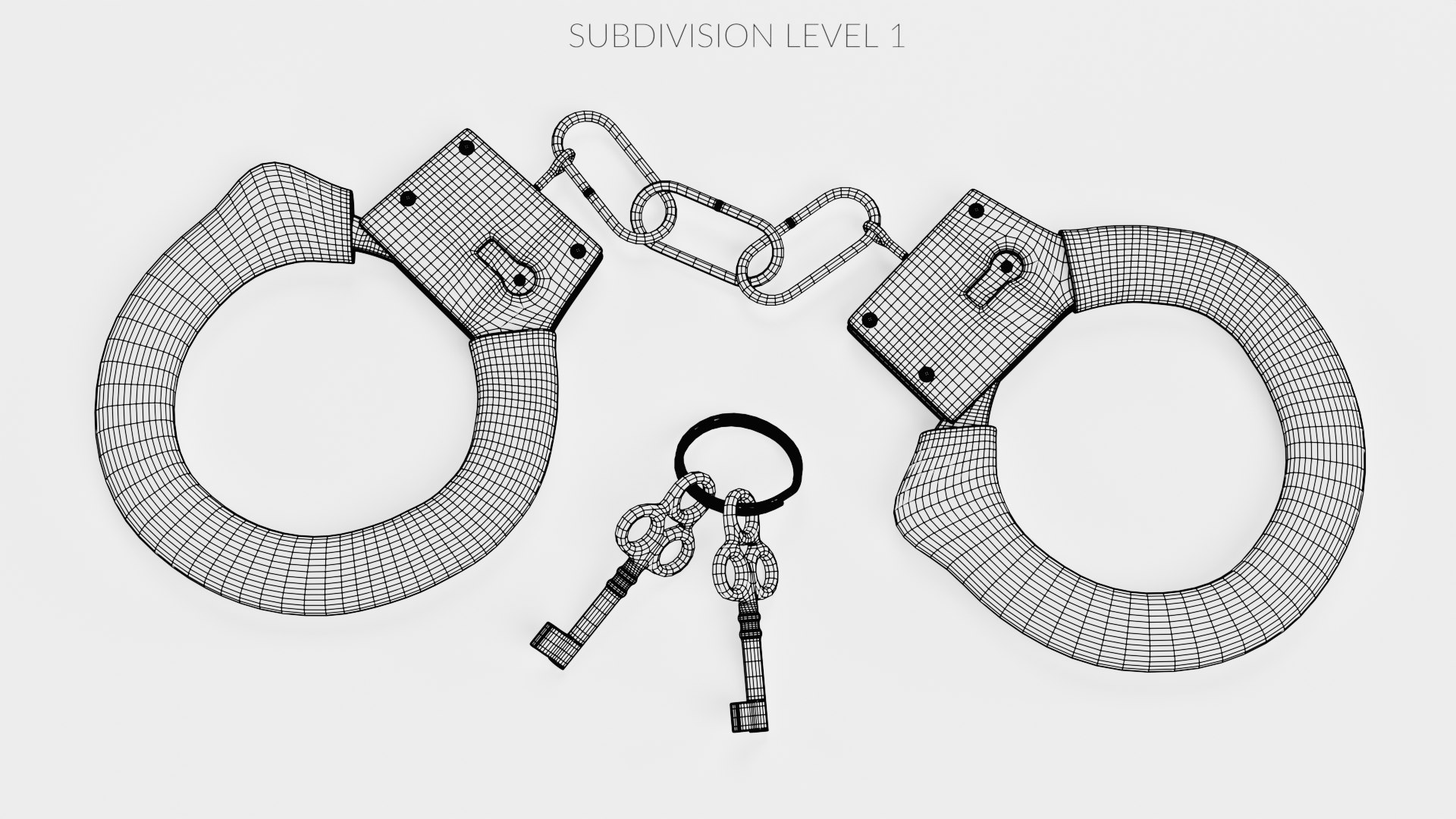 Fluffy Handcuffs With Keys 2 3D Model TurboSquid 1807884