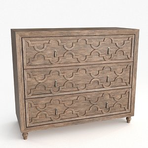 Bern Dresser Beige 3D model
