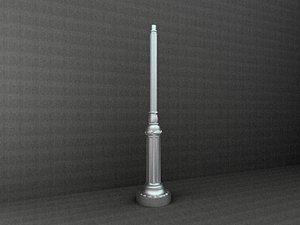 antique street lamp 3d model