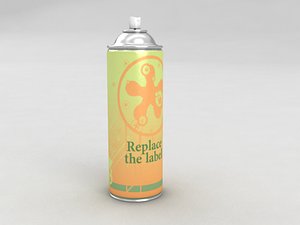 spray bottle 05 3d model