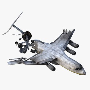 crashed airfreighter 3d 3ds