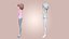 Cartoon Woman Rigged 3D model