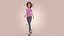Cartoon Woman Rigged 3D model