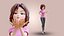 Cartoon Woman Rigged 3D model