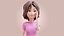 Cartoon Woman Rigged 3D model