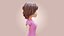 Cartoon Woman Rigged 3D model