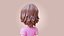 Cartoon Woman Rigged 3D model