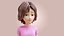 Cartoon Woman Rigged 3D model