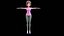 Cartoon Woman Rigged 3D model