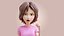 Cartoon Woman Rigged 3D model