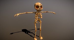 cartoon skeleton 3D