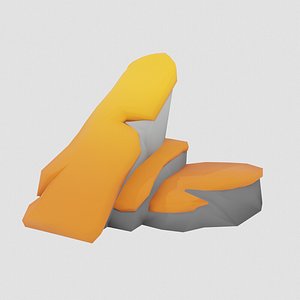 3D model Stylized rock asset pack