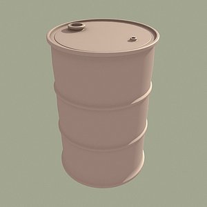 gallon oil drum 3d max