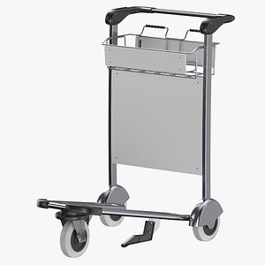 Luggage trolley Clean and Dirty 3D model