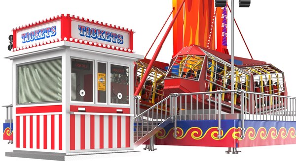 Three Detailed Amusement Park Rides 3D model - TurboSquid 1984633