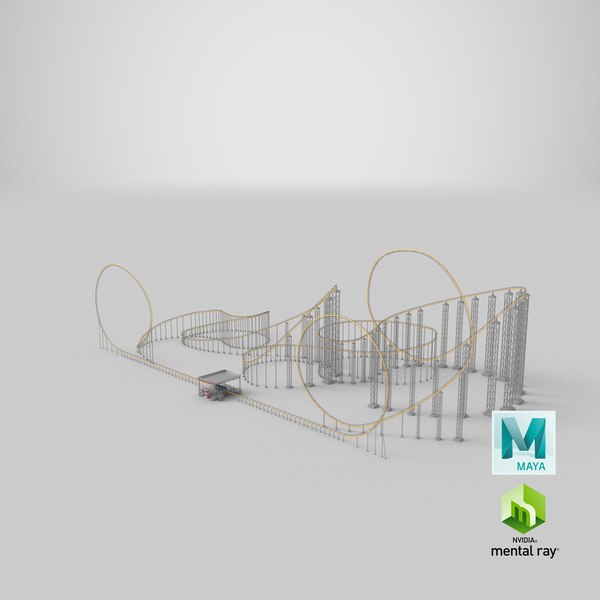 modelo 3d Three Detailed Amusement Park Rides - TurboSquid 1984633