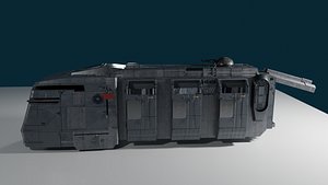 3D starWars Imperial Troop Transport model
