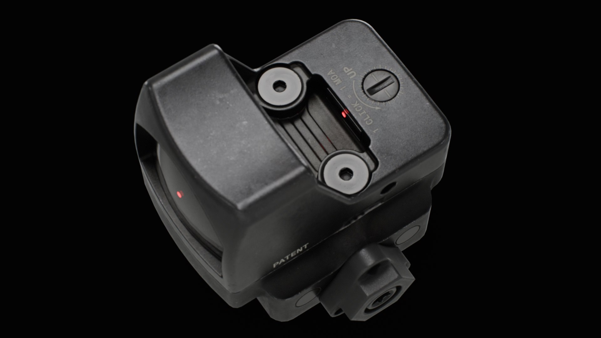 3D Model Trijicon RMR Automatic LED Illuminated And 45 Degree Mount ...