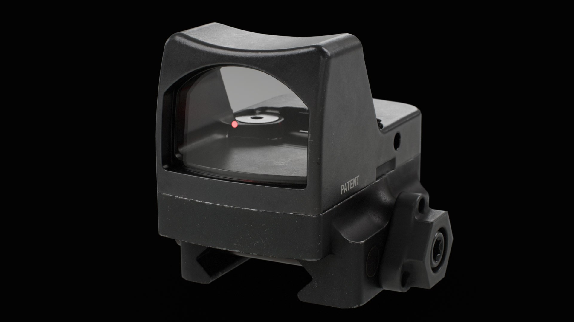 3D Model Trijicon RMR Automatic LED Illuminated And 45 Degree Mount ...