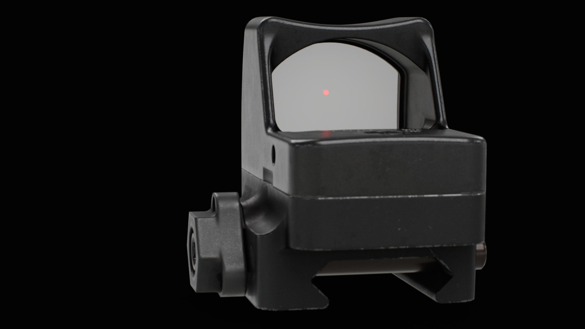 3D Model Trijicon RMR Automatic LED Illuminated And 45 Degree Mount ...