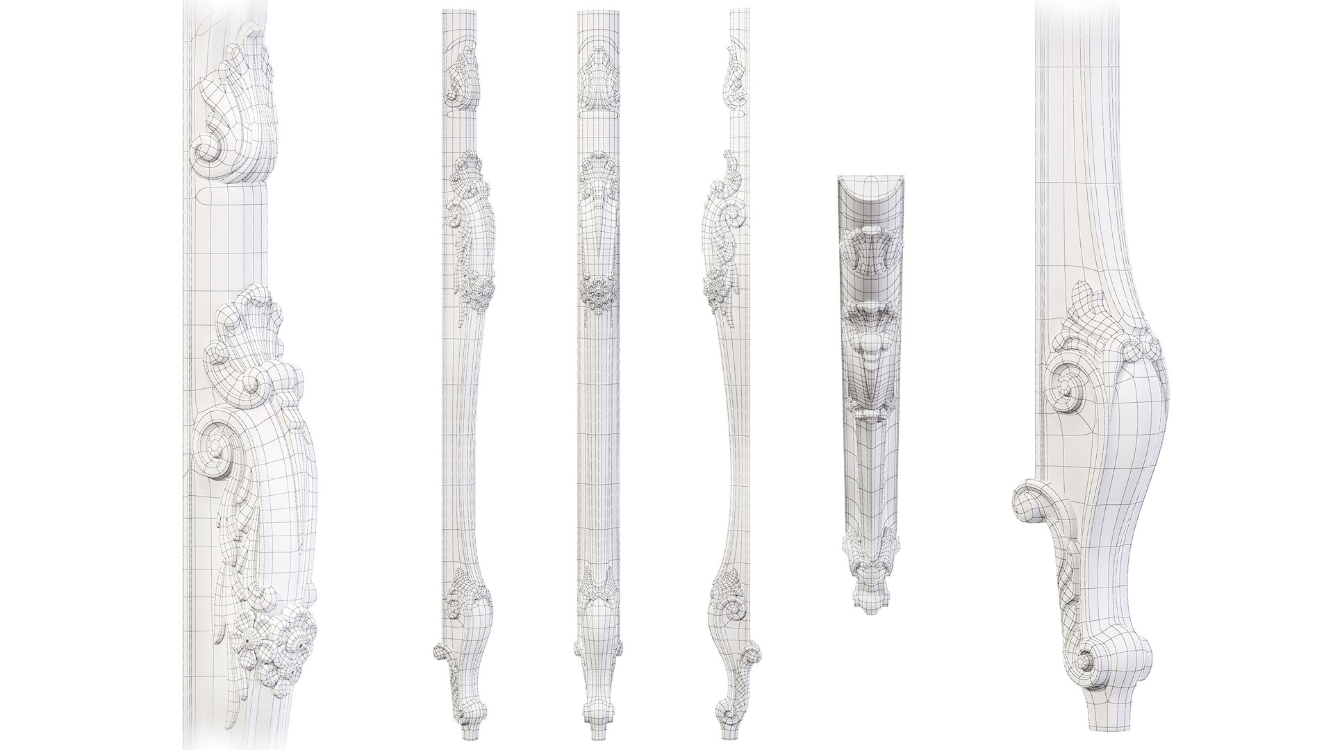 3D Classic leg 041 model - TurboSquid 1971335