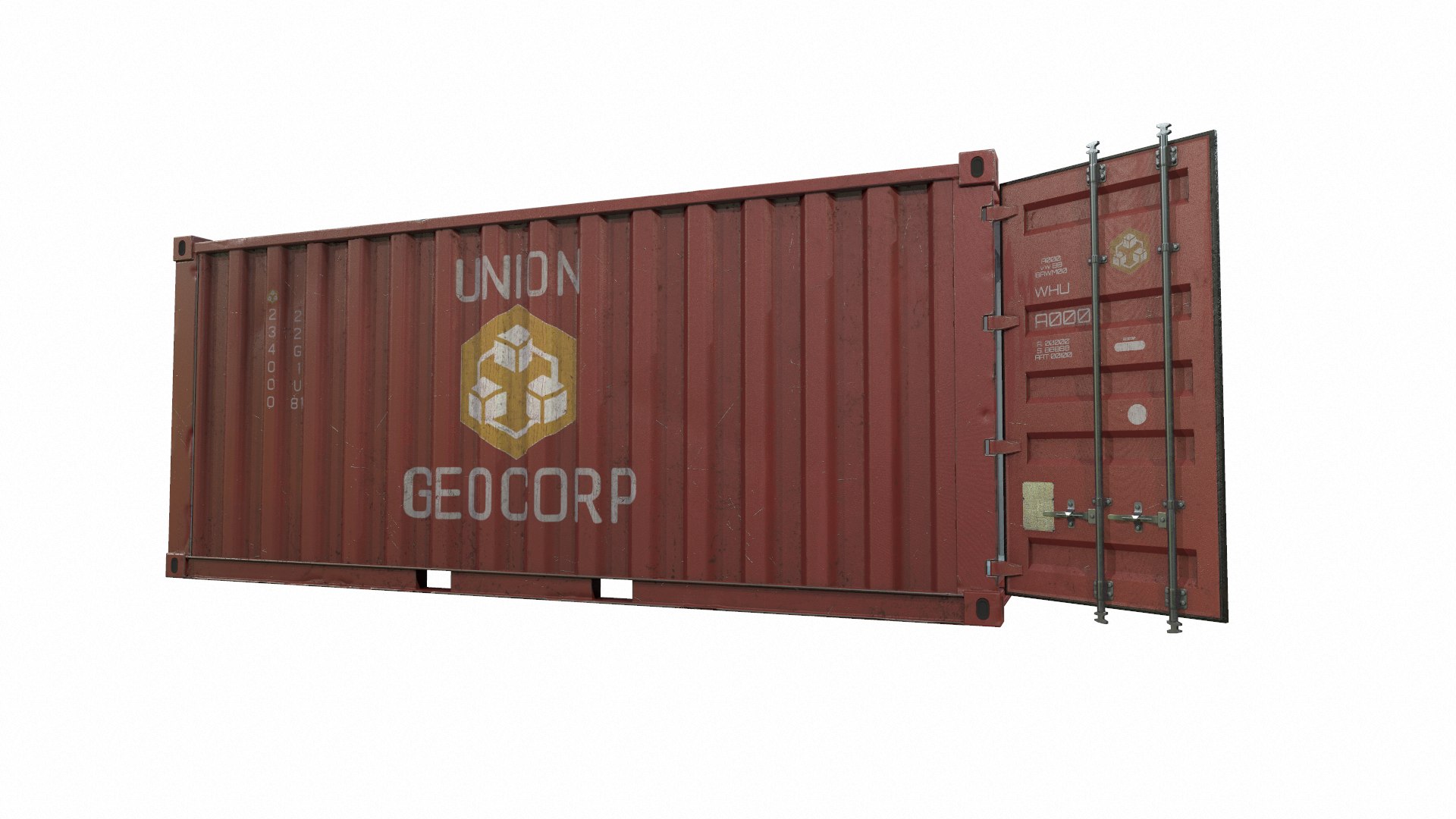 Container Red 3D - TurboSquid 1778913