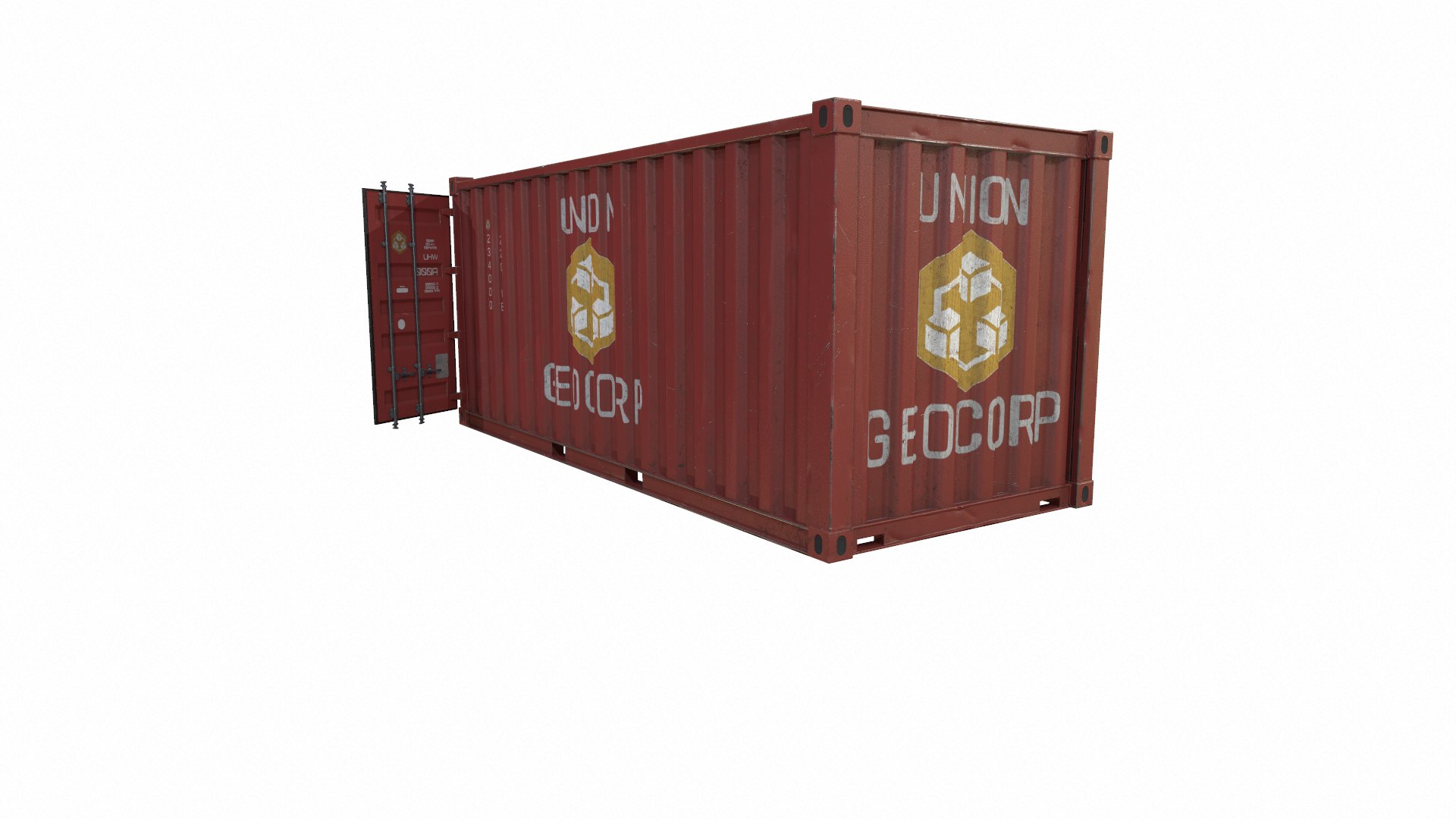 Container Red 3D - TurboSquid 1778913