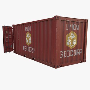 Container red 3D