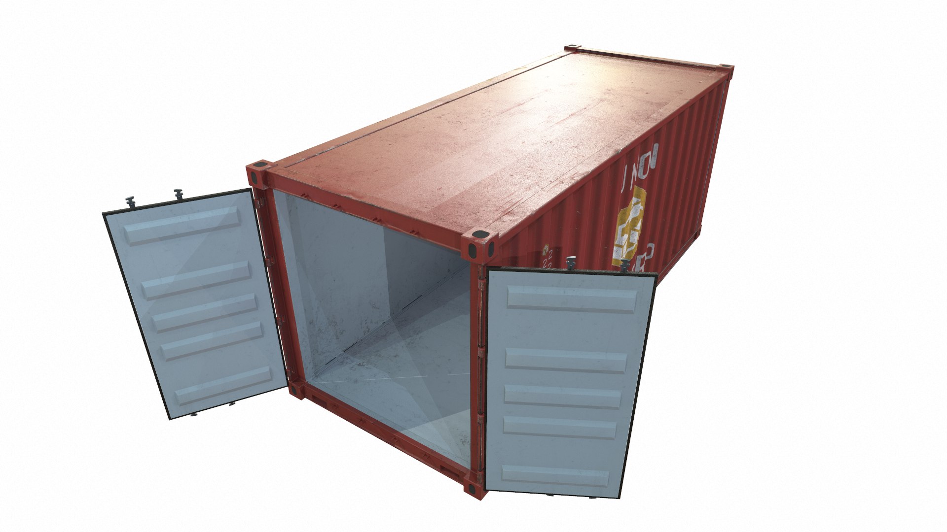 Container Red 3D - TurboSquid 1778913