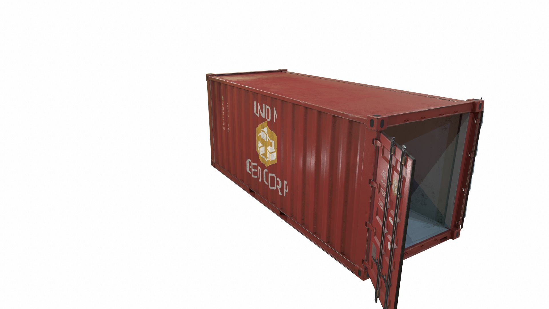Container Red 3D - TurboSquid 1778913