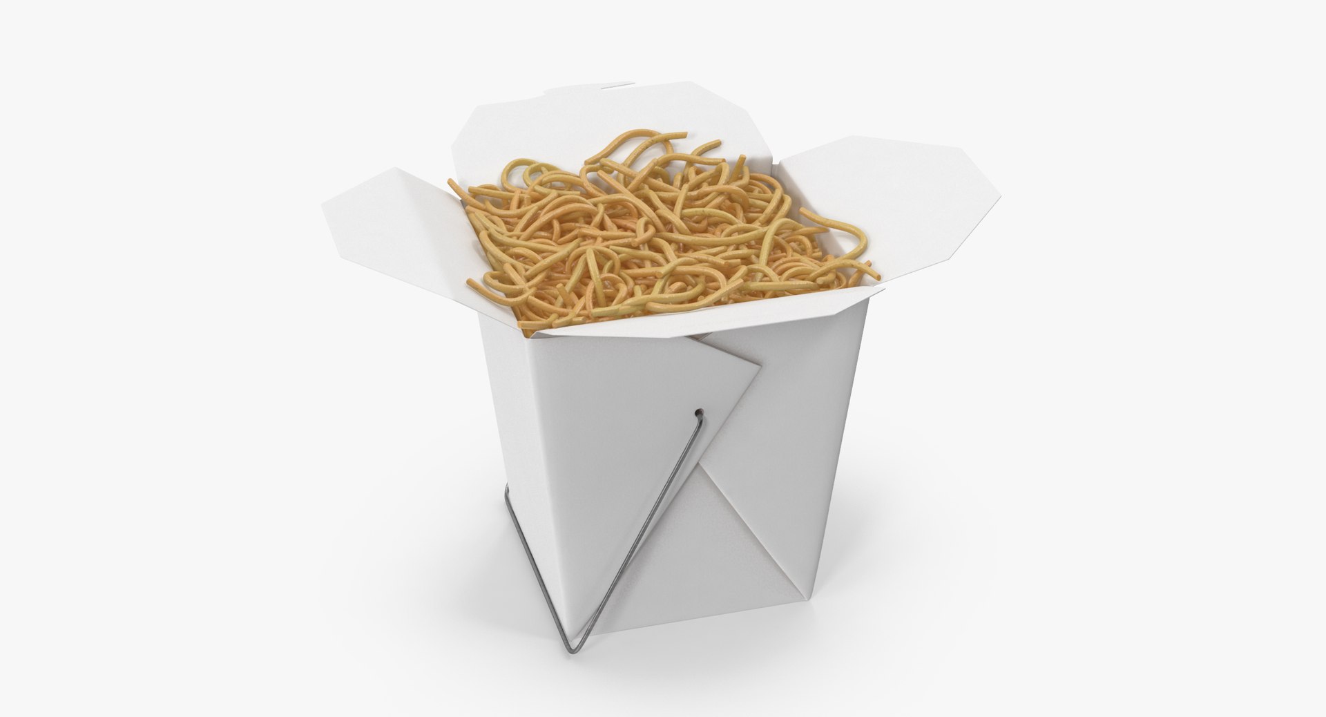 Chinese Takeout Box Closed 3d Max
