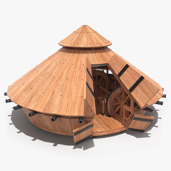 New Leonardo Da Vinci Rotational Tank 3D model