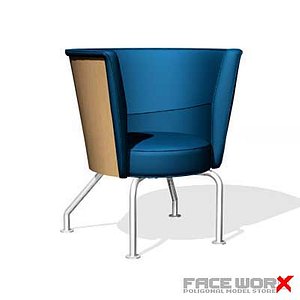 3d armchair chair model