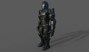 robot soldier 3d c4d