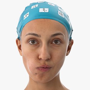 3D Joy Human Head Tongue Bulge Right AU36 Clean Scan