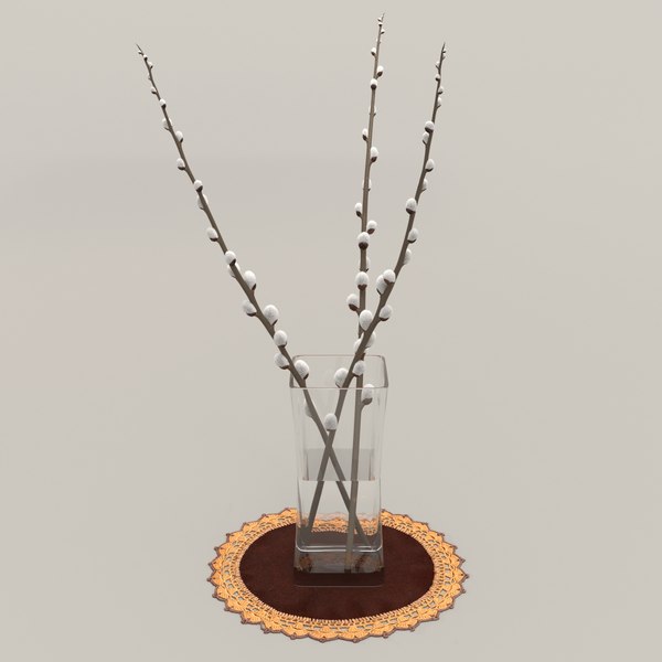 interior exterior willow twigs 3D model