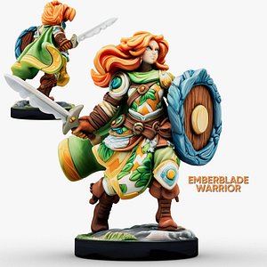 3D model Emberblade Warrior
