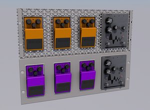 guitar pedal rack