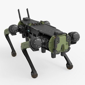 Vision 60 Military Robotic Platform Start Animated Rigged For Blender