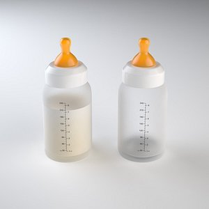 3d bottle baby model