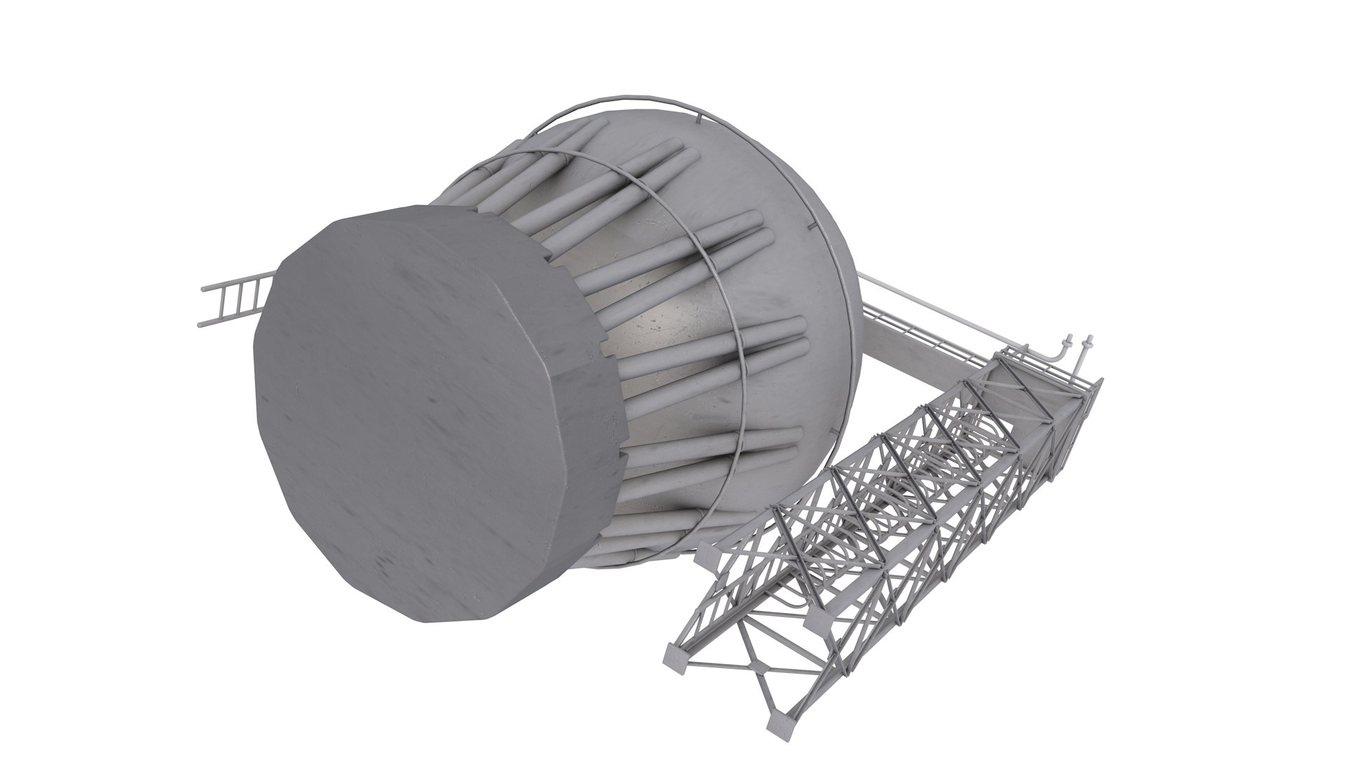 3D Crude Oil Storage Tank Model - TurboSquid 2068726