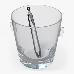 Champagne Bucket and Ice Picks 3D