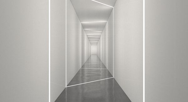 3D hallway light realistic model - TurboSquid 1180079