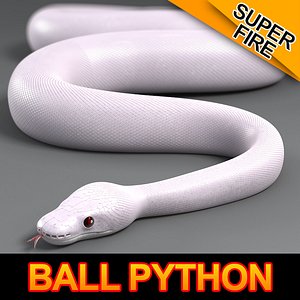 super ball python 3d max